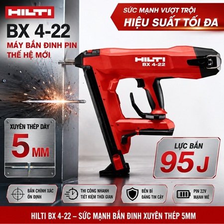 HILTI BX 4-22 LOGO Máy bắn đinh Hilti BX 4-22 mới